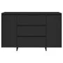 Sideboard mit 3 Schubladen aus schwarzem Sperrholz 120x41x75 cm von vidaXL, Sideboards - Ref: Foro24-809612, Preis: 145,67 €,...