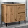Armario lavabo baño madera ingeniería roble artisan 65x33x60 cm by , bathroom vanities - Ref: Foro24-857124, Price: 86,76 €, ...
