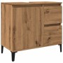 Armario lavabo baño madera ingeniería roble artisan 65x33x60 cm by , bathroom vanities - Ref: Foro24-857124, Price: 86,76 €, ...