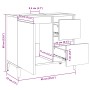 Armario lavabo baño madera ingeniería roble artisan 65x33x60 cm by , bathroom vanities - Ref: Foro24-857124, Price: 86,76 €, ...