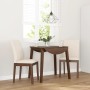 Sillas de comedor con cojines 2 uds madera maciza marrón caucho | Foro24.es | Tu tienda online para hogar, jardín y más Foro24.es