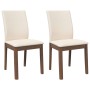 Sillas de comedor con cojines 2 uds madera maciza marrón caucho | Foro24.es | Tu tienda online para hogar, jardín y más Foro24.es