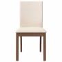 Sillas de comedor con cojines 2 uds madera maciza marrón caucho | Foro24.es | Tu tienda online para hogar, jardín y más Foro24.es