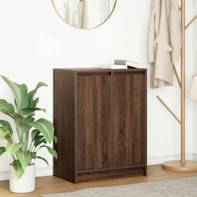 Aparador roble marrón 57x34x76 cm madera de ingeniería de , Aparadores - Ref: Foro24-861622, Precio: 75,24 €, Descuento: -5%%