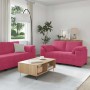 Juego de sofás con cojines 3 piezas terciopelo rojo tinto von , Sofas - Ref: Foro24-3324671, Preis: 644,23 €, Rabatt: -5%%