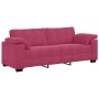 Juego de sofás con cojines 3 piezas terciopelo rojo tinto von , Sofas - Ref: Foro24-3324671, Preis: 644,23 €, Rabatt: -5%%