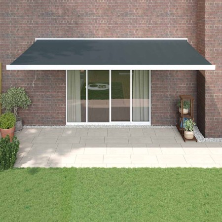 Toldo retráctil aluminio y tela gris antracita 5x3 m von , Markisen - Ref: Foro24-3154540, Preis: 659,10 €, Rabatt: %