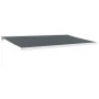 Toldo retráctil aluminio y tela gris antracita 5x3 m