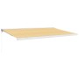 Toldo retráctil aluminio y tela amarillo y blanco 5x3 m von , Markisen - Ref: Foro24-3154535, Preis: 632,02 €, Rabatt: %