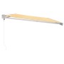 Toldo retráctil aluminio y tela amarillo y blanco 5x3 m von , Markisen - Ref: Foro24-3154535, Preis: 632,02 €, Rabatt: %