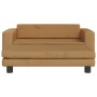 Sofá para niños con reposapiés terciopelo marrón 100x50x30 cm von , Baby- und Kleinkindmöbel - Ref: Foro24-3196412, Preis: 15...