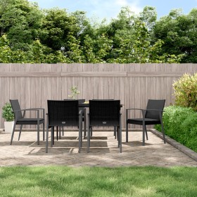Sillas jardín cojines 6 uds ratán sintético negro 56,5x57x83 cm by , Garden chairs - Ref: Foro24-3187080, Price: 443,01 €, Di...