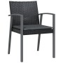 Sillas jardín cojines 6 uds ratán sintético negro 56,5x57x83 cm by , Garden chairs - Ref: Foro24-3187080, Price: 443,01 €, Di...