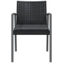 Sillas jardín cojines 6 uds ratán sintético negro 56,5x57x83 cm by , Garden chairs - Ref: Foro24-3187080, Price: 443,01 €, Di...