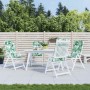Cojines silla respaldo alto 4 uds tela Oxford estampado hojas by , Cushions for chairs and sofas - Ref: Foro24-361911, Price:...
