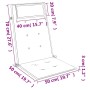 Cojines silla respaldo alto 4 uds tela Oxford estampado hojas von , Kissen für Stühle und Sofas - Ref: Foro24-361932, Preis: ...