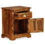 Mesita de noche de madera maciza de acacia 40x30x50 cm by , Nightstands - Ref: Foro24-243938, Price: 126,97 €, Discount: %