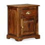 Mesita de noche de madera maciza de acacia 40x30x50 cm by , Nightstands - Ref: Foro24-243938, Price: 126,97 €, Discount: %
