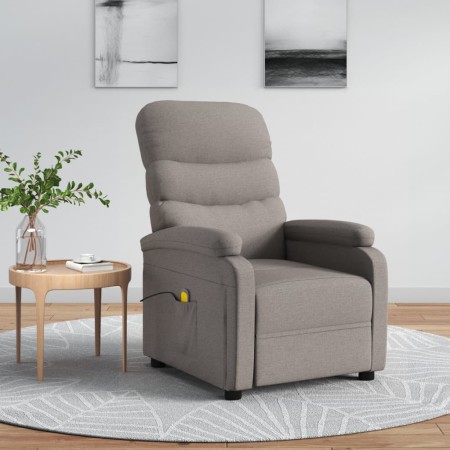 Sillón de masaje reclinable de tela gris taupé | Foro24.es | Tu tienda online para hogar, jardín y más Foro24.es
