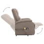 Sillón de masaje elevable tela gris taupé | Foro24.es | Tu tienda online para hogar, jardín y más Foro24.es
