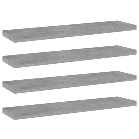 Estante estantería 4uds contrachapada gris hormigón 40x10x1,5cm by , Shelves - Ref: Foro24-805130, Price: 17,11 €, Discount: %