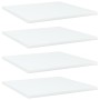 Estante estantería 4uds madera contrachapada blanco 40x40x1,5cm