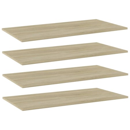 Estante estantería 4 uds contrachapada roble Sonoma 80x20x1,5cm von , Regale - Ref: Foro24-805304, Preis: 25,92 €, Rabatt: %