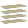 Estante estantería 4 uds contrachapada roble Sonoma 80x20x1,5cm von , Regale - Ref: Foro24-805304, Preis: 25,92 €, Rabatt: %