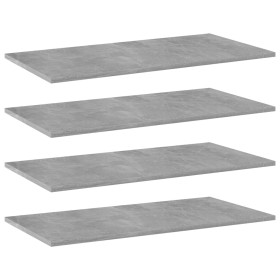 Estante estantería 4uds contrachapada gris hormigón 80x40x1,5cm von , Regale - Ref: Foro24-805338, Preis: 44,82 €, Rabatt: %