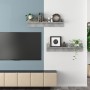 Estante de pared 2 uds contrachapado gris hormigón 80x11,5x18cm von , Regale und Regale - Ref: Foro24-807341, Preis: 27,41 €,...