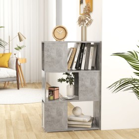 Librería separador contrachapada gris hormigón 60x24x94 cm by , Bookcases and shelves - Ref: Foro24-809075, Price: 54,68 €, D...