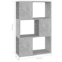 Librería separador contrachapada gris hormigón 60x24x94 cm de , Librerías y estanterías - Ref: Foro24-809075, Precio: 54,89 €