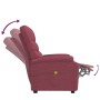 Sillón de masaje de tela rojo tinto de , Sillones de masaje eléctricos - Ref: Foro24-321229, Precio: 236,69 €, Descuento: -5%%