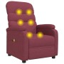 Sillón de masaje de tela rojo tinto de , Sillones de masaje eléctricos - Ref: Foro24-321229, Precio: 236,69 €, Descuento: -5%%