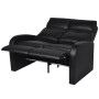 Sillón de 2 plazas con LED cuero sintético negro | Foro24.es | Tu tienda online para hogar, jardín y más Foro24.es