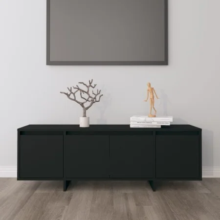 Black plywood TV cabinet 120x30x40.5 cm by vidaXL, TV Furniture - Ref: Foro24-809576, Price: 94,33 €, Discount: %
