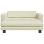 Cama de perros con extensión cuero sintético crema 100x50x30 cm von , Betten für Hunde - Ref: Foro24-172027, Preis: 138,96 €,...