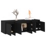 Schwarzer TV-Schrank aus Sperrholz, 120 x 30 x 40,5 cm von vidaXL, TV-Möbel - Ref: Foro24-809576, Preis: 96,16 €, Rabatt: %