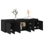 Schwarzer TV-Schrank aus Sperrholz, 120 x 30 x 40,5 cm von vidaXL, TV-Möbel - Ref: Foro24-809576, Preis: 94,15 €, Rabatt: %