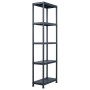 Estantería de plástico 2 unidades 125 kg 60x30x180 cm negro by , Industrial shelving - Ref: Foro24-276257, Price: 91,44 €, Di...