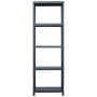 Estantería de plástico 2 unidades 125 kg 60x30x180 cm negro by , Industrial shelving - Ref: Foro24-276257, Price: 91,44 €, Di...