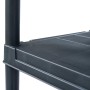 Estantería de plástico 2 unidades 125 kg 60x30x180 cm negro by , Industrial shelving - Ref: Foro24-276257, Price: 91,44 €, Di...