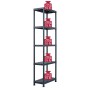 Estantería de plástico 2 unidades 125 kg 60x30x180 cm negro by , Industrial shelving - Ref: Foro24-276257, Price: 91,44 €, Di...
