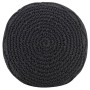 Puf de macramé hecho a mano algodón gris antracita 45x30 cm by , Ottomans - Ref: Foro24-324003, Price: 80,08 €, Discount: %