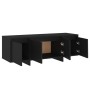 Schwarzer TV-Schrank aus Sperrholz, 120 x 30 x 40,5 cm von vidaXL, TV-Möbel - Ref: Foro24-809576, Preis: 96,16 €, Rabatt: %