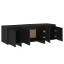 Schwarzer TV-Schrank aus Sperrholz, 120 x 30 x 40,5 cm von vidaXL, TV-Möbel - Ref: Foro24-809576, Preis: 94,15 €, Rabatt: %