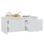 Mesa de centro madera contrachapada blanco brillo 90x50x41,5 cm de vidaXL, Mesas de centro - Ref: Foro24-809824, Precio: 61,1...