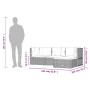 Set de muebles de jardín 4 pzas y cojines ratán sintético gris by , Garden sets - Ref: Foro24-319610, Price: 323,93 €, Discou...
