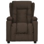 Sillón reclinable de tela marrón oscuro by , Armchairs - Ref: Foro24-339053, Price: 213,55 €, Discount: %