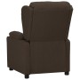 Sillón reclinable de tela marrón oscuro by , Armchairs - Ref: Foro24-339053, Price: 213,55 €, Discount: %